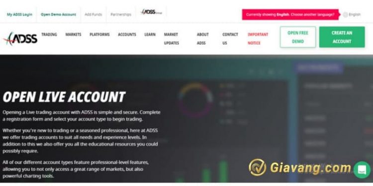 Cách mở tài khoản sàn ADSS 1 Cách mở tài khoản sàn ADSS