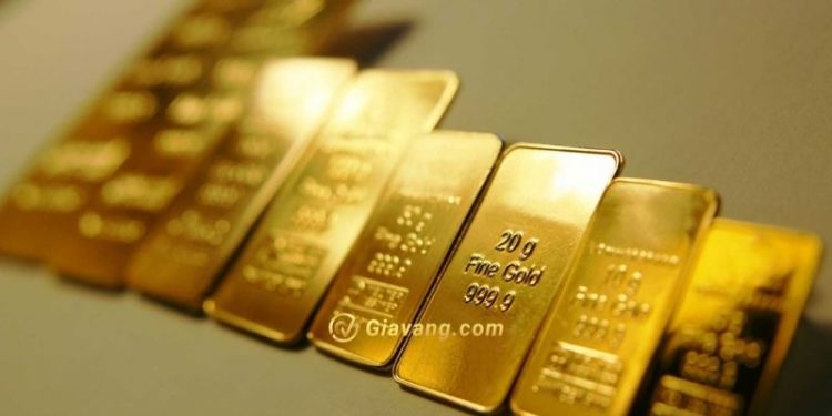 Vàng dao động gần mức thấp nhất 1 tháng 1 Vàng dao động gần mức thấp nhất 1 tháng