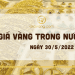 Giá vàng trong nước hôm nay 30-5