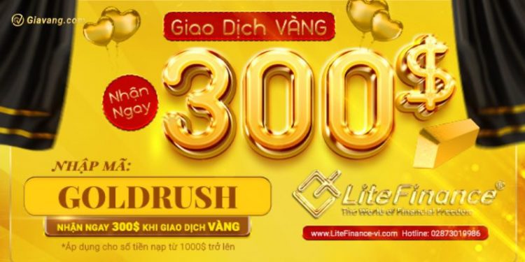 Ưu đãi quà khủng lên đến 300 USD khi nhập mã ‘GOLDRUSH’ cùng LiteFinance Bonus 1 Ưu đãi quà khủng lên đến 300 USD khi nhập mã ‘GOLDRUSH’ cùng LiteFinance Bonus
