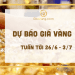 Dự báo giá vàng tuần tới 26-6 đến 3-7