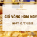 Giá vàng trong nước hôm nay 10-7: Vàng SJC biến động nhẹ 6 Giá vàng hôm nay ngày 10-7