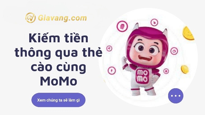 Ứng dụng kiếm thẻ cào Momo