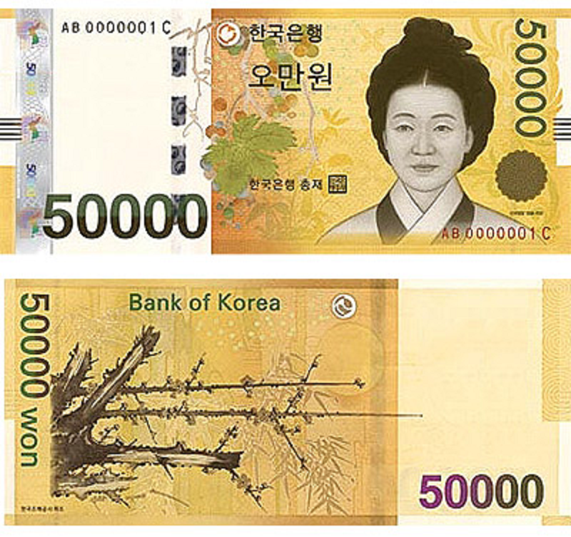 50000 won bang bao nhieu tien viet