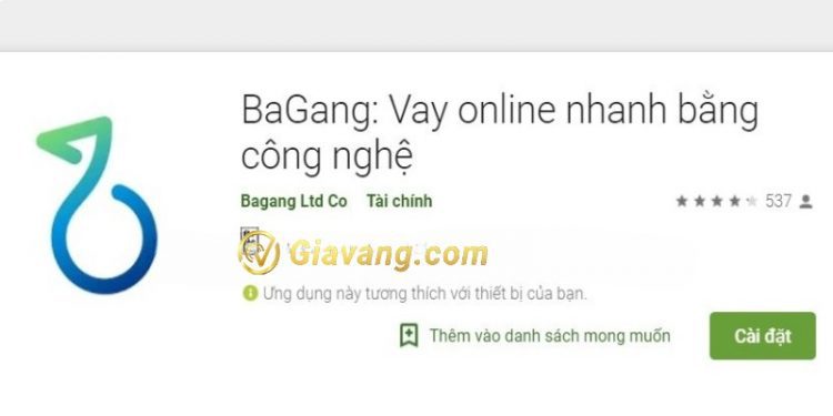 BaGang là app gì? BaGang vay tiền mặt online có lừa đảo không? 1 BaGang vay tiền mặt online