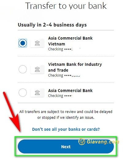 Cách rút tiền từ Paypal về thẻ Visa nhanh nhất