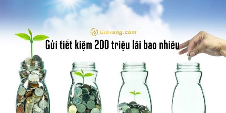 Gửi tiết kiệm 200 triệu lãi bao nhiêu? Lãi suất ngân hàng hiện nay