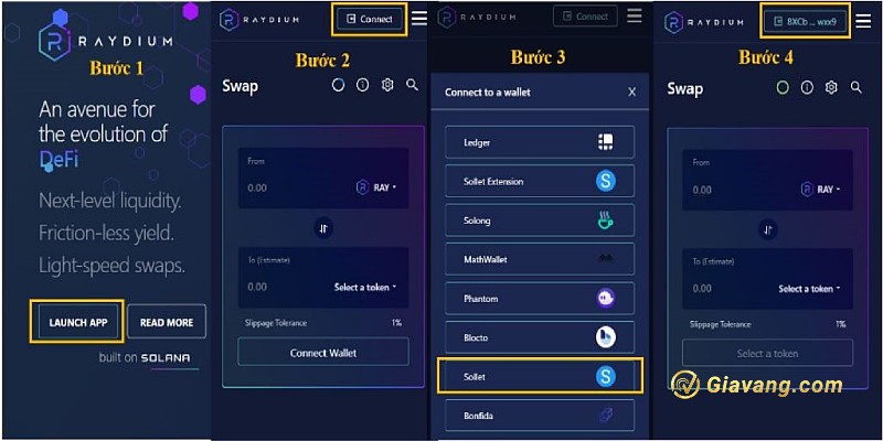 Hướng dẫn sử dụng sàn Raydium (RAY)