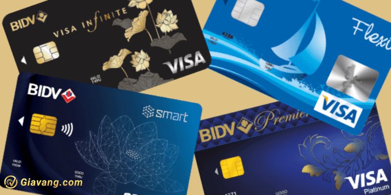 Các loại thẻ BIDV đang được phát hành 