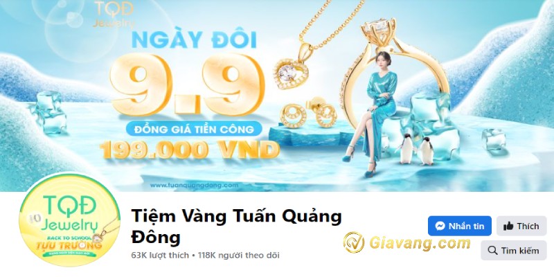 Fanpage tiệm vàng Tuấn Quảng Đông