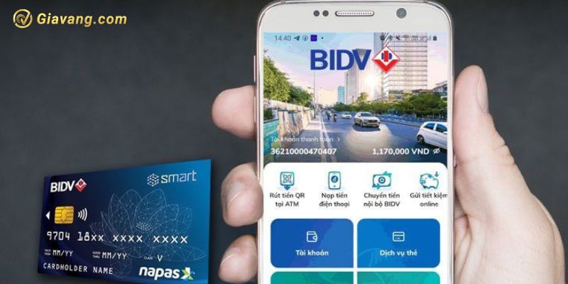 Mở thẻ ATM BIDV online trên app/Website