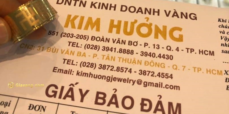 Tiệm vàng Sài Gòn Kim Hưởng