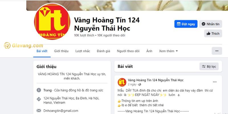 Hướng dẫn mua vàng online tại Hoàng Tín