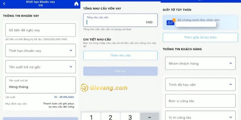 Vay tiền online MB Bank qua App