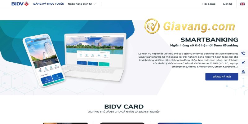 Đăng ký Internet Banking BIDV online