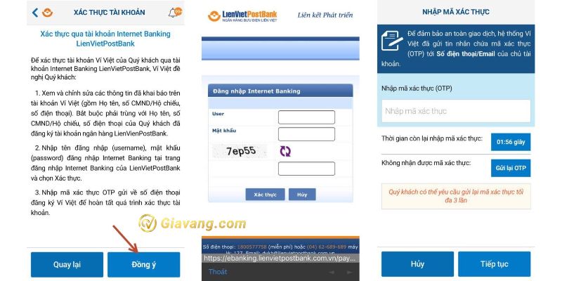 Hướng dẫn đăng ký Internet Banking Liên Việt