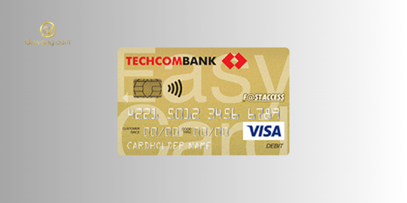 the thanh toan quoc te Techcombank Visa Gold