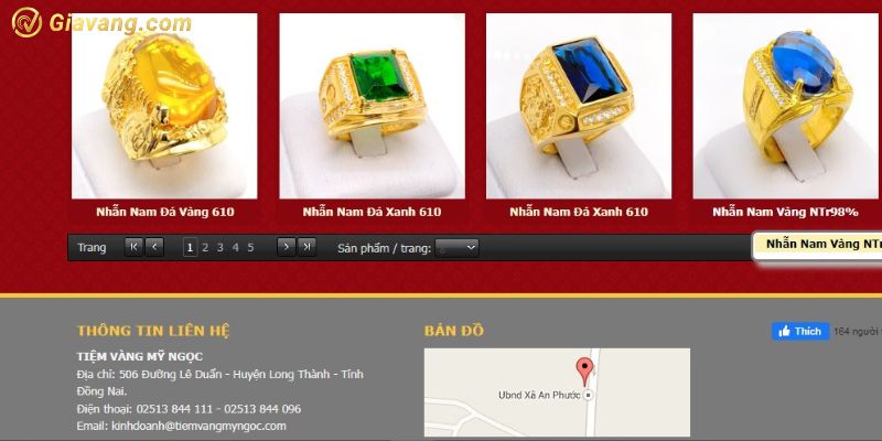 Hướng dẫn mua vàng online tại tiệm vàng Mỹ Ngọc 