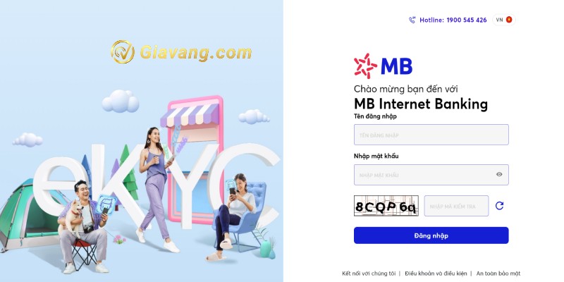 Đăng nhập website gửi tiết kiệm online MB Bank