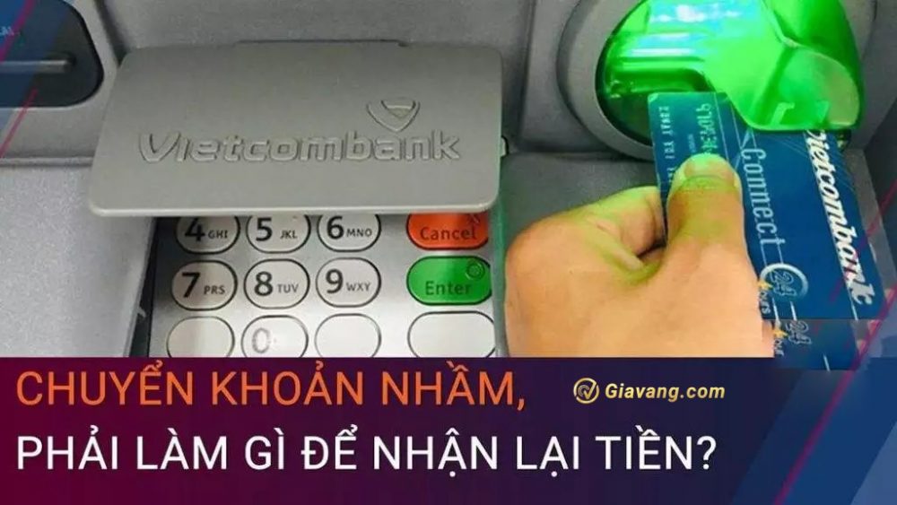 Chuyển nhầm tiền Vietcombank tại cây ATM