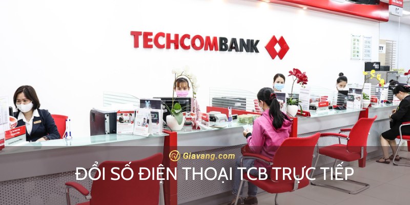 Thực hiện đổi số điện thoại Techcombank trực tiếp tại quầy