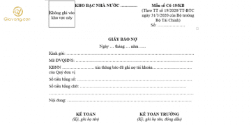 Giấy báo nợ là gì? Giấy báo nợ gồm có những thông tin gì? 3 Giấy báo nợ là gì? Giấy báo nợ gồm có những thông tin gì?