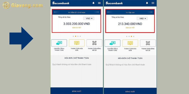 Kiểm tra mã giao dịch Sacombank trên Internet Banking Sacombank