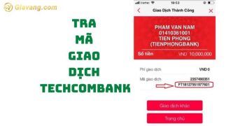 Cách tra cứu mã giao dịch Techcombank đơn giản trên điện thoại