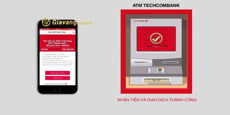 Các lỗi thường gặp khi rút tiền không cần thẻ Techcombank