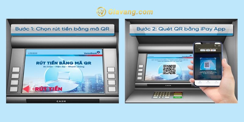 Hướng dẫn cách rút tiền không cần thẻ Vietinbank