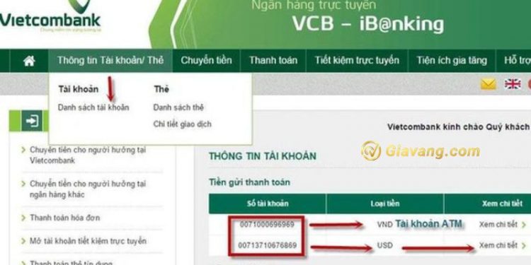 Hướng dẫn cách xem tổng thu chi Vietcombank trong 1 năm chi tiết 1 Hướng dẫn cách xem tổng thu chi Vietcombank trong 1 năm chi tiết