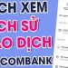 Hướng dẫn cách xem lịch sử giao dịch Techcombank trên app từ A - Z
