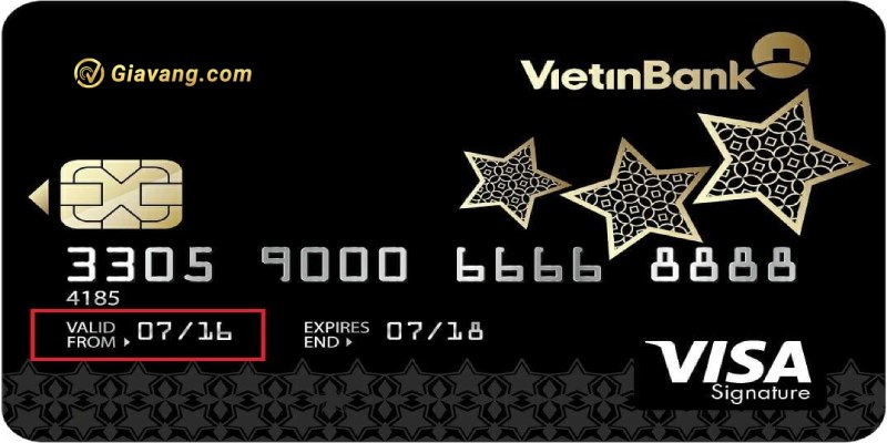 Xem ngày phát hành thẻ Vietinbank