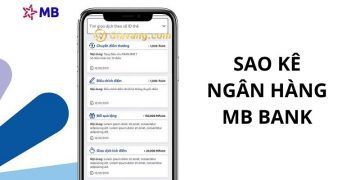 Sao kê ngân hàng MB Bank trên app được không? Phí sao kê ngân hàng MB