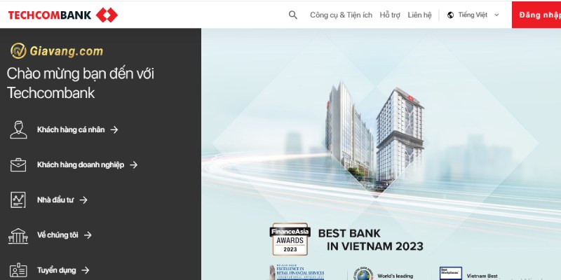 Sao kê ngân hàng Techcombank online website