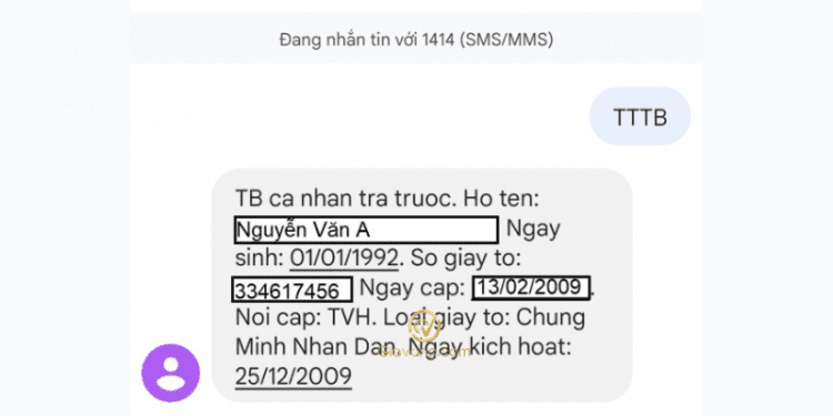 TTTB gửi 1414 là gì? Hướng dẫn cách kiểm tra thông tin thuê bao di động 1 TTTB gửi 1414 là gì?
