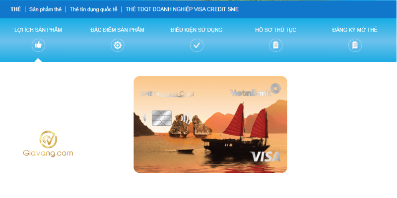 uu dai the tdqt doanh nghiep visa credit sme