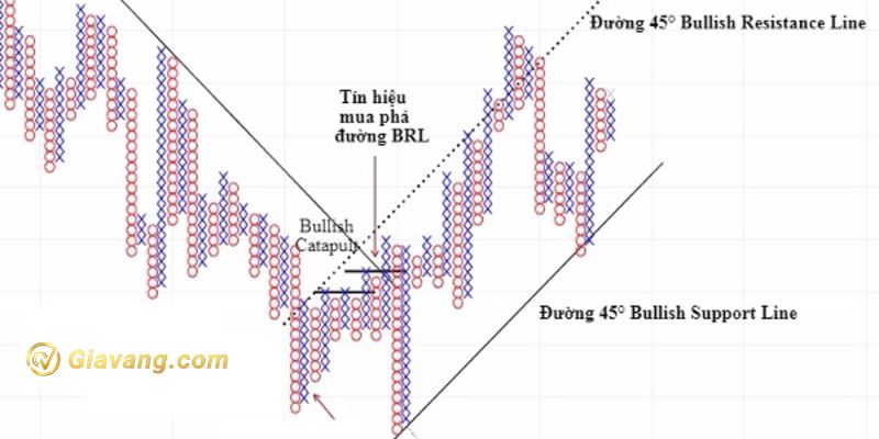 Đường trendline chính trong biểu đồ Caro