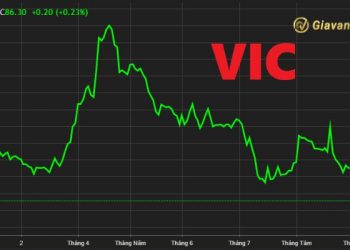 Giá cổ phiếu VIC hôm nay tăng hay giảm so với phiên trước đó?
