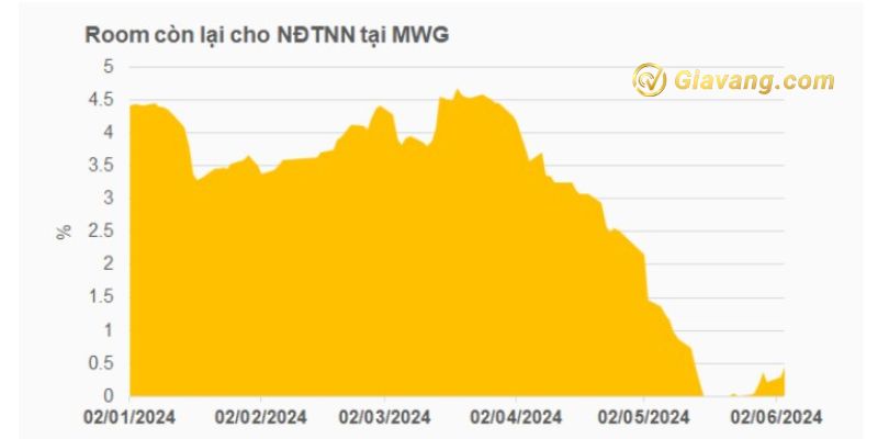 Room còn lại cho NĐTNN tại MWG 