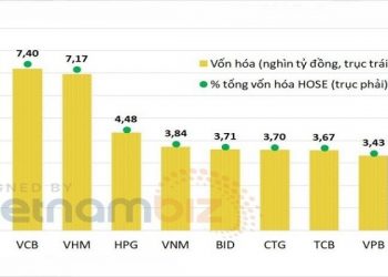 Đâu là top cổ phiếu vốn hóa lớn nhất trên sàn chứng khoán HOSE?