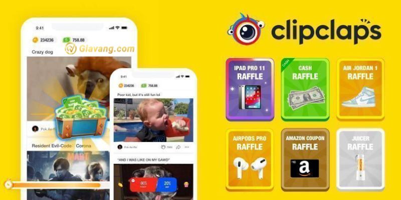 App like Tiktok kiếm tiền - Clipclaps