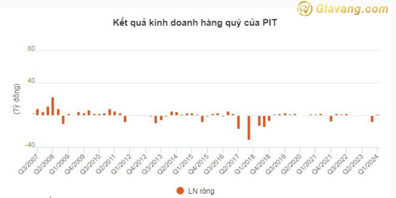 Kết quả kinh doanh hàng quý của PIT