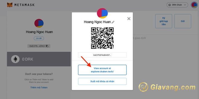 Add DRK vao vi Metamask 4
