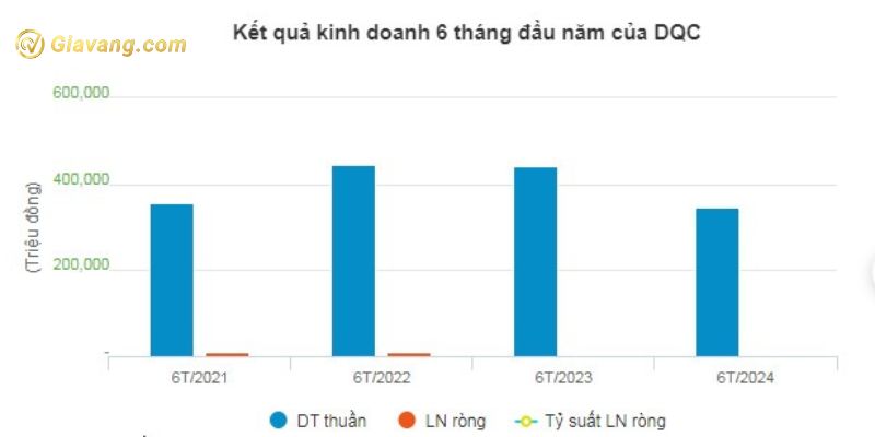 Kết quả kinh doanh 6 tháng đầu năm của DQC