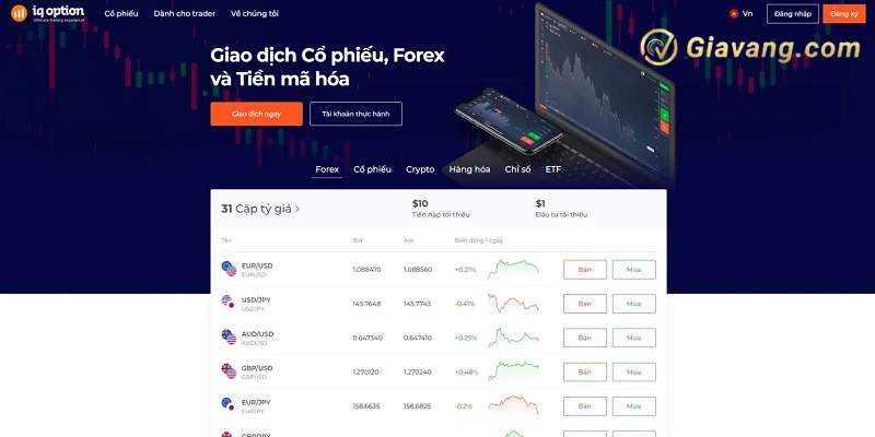 IQ Option cung cap nhung san pham va dich vu nao