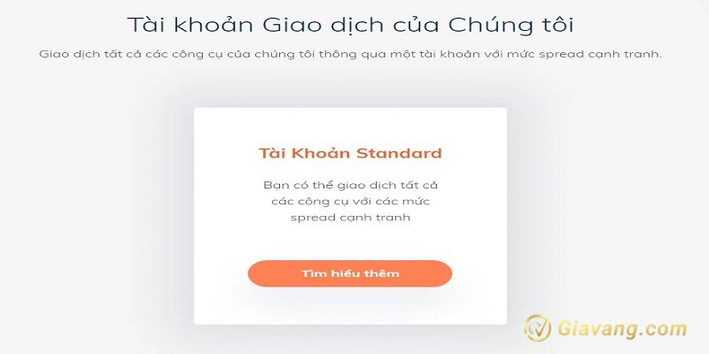 Cac loai tai khoan giao dich san ATFX