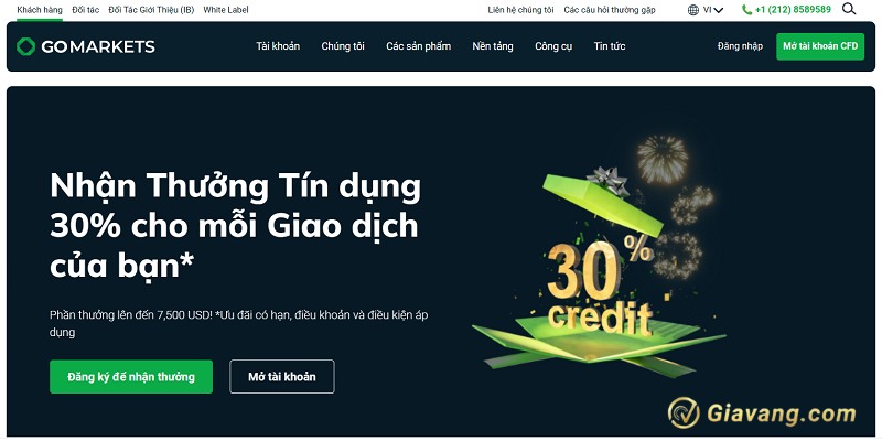 Chuong trinh khuyen mai bonus tai san GO Markets