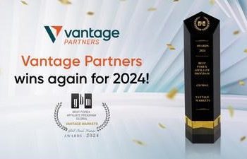 Vantage Markets tiếp tục gặt hái thành công: Chiến thắng giải thưởng Chương trình Đối tác Forex Tốt nhất tại Global Brand Awards 2024