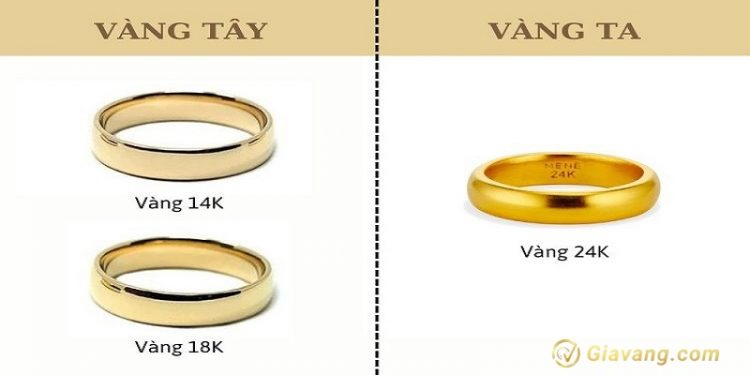 So sánh vàng tây và vàng ta - Loại vàng nào đắt tiền hơn?